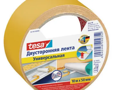 фото Двухсторонняя клейкая лента на вспененной основе 12мм-10м 1/12