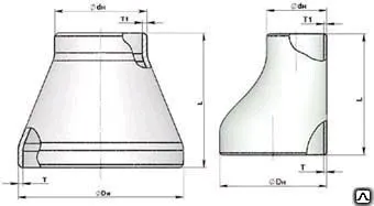 фото Переход 25 ГОСТ17378; 102-488-95 ст.20; 09Г2С; 12Х18Н10Т
