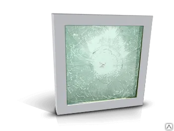 фото Дверь светопрозрачная пулестойкая двупольная