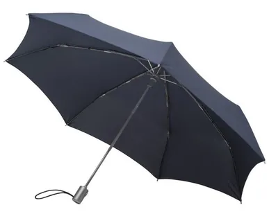 фото Складной зонт Alu Drop, 3 сложения, 7 спиц, автомат, темно-синий