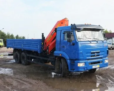 фото Бортовой КАМАЗ 65117-23 с КМУ Palfinger PK23500A
в