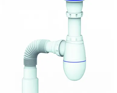 фото Сифон для мойки с гибкой трубой 1 1/2х40 40х50мм B220 Unicorn