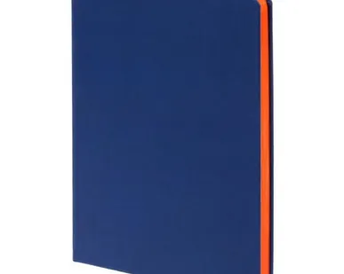 фото Ежедневник Blues недатированный, синий с оранжевым