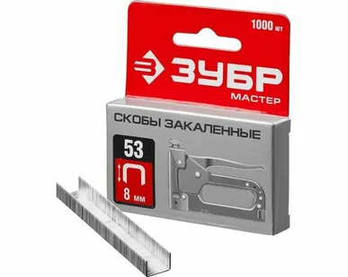 фото Скобы 8 мм для степлера, тип 53, 1000 шт.