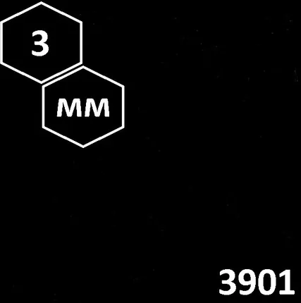 Фото №0 Полистирол 3 мм черный гл. 2000х3000 цвет 3901