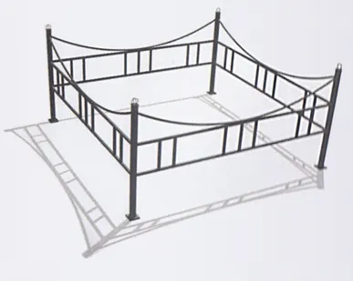 фото Оградка ритуальная 3