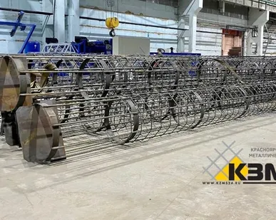 фото Составные арматурные каркасы для буронабивных свай