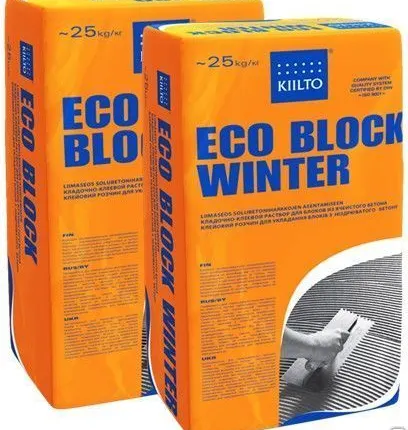 Фото №0 Клей для блоков (зимняя формула) Kiilto Eco Block Winter