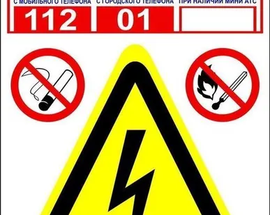 фото Знак А15 Высокое напряжение! Опасно для жизни 150х300мм