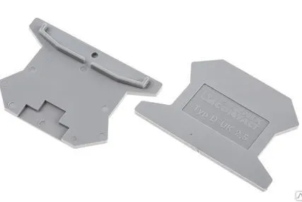 Фото №0 Крышка клеммника D-UK 2,5 серый 3001022