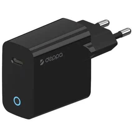 Фото №0 Сетевое зарядное устройство Deppa 25W USB-C 11427 Black