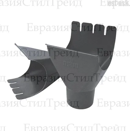 Фото №0 Воронка желоба D125/90 OSNO MATTE | RAL 7024 Серый графит