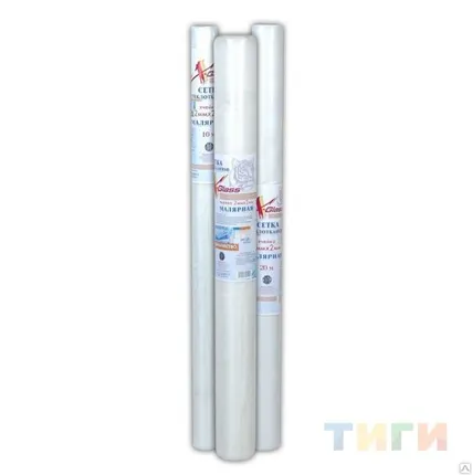 Фото №0 Сетка штукатурная 5х5мм интерьерная 60г/кв.м (100смх20п.м.)