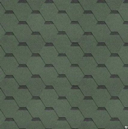 Фото №0 Гибкая черепица Shinglas Самба Соната зеленый