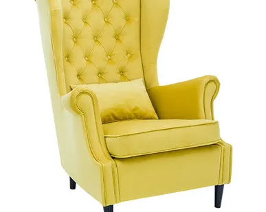 фото кресло Leset Винтаж 810х770х1070мм желтое