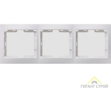 фото Рамка 3м горизонт КВАРТА РГ-3-КБ бел ИЭК ЕМК30-К01-DM