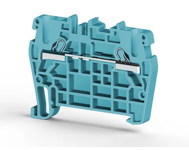 фото Klemsan Клеммник пружинный быстрозажимной (Push in), 2,5 мм.кв. (синий); PYK2,5