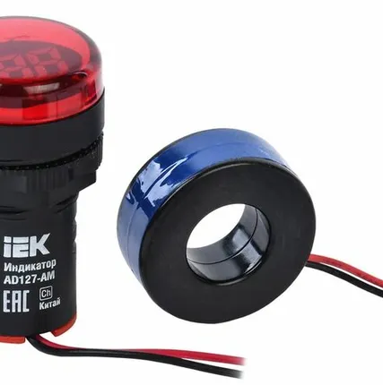 Фото №0 Индикатор значения тока d22мм 0-100А AC цифровой AD12...