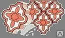 фото Пластиковая форма Клевер узорчатый (половинки поперечные 2.5; 4.5)