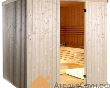 фото Сауна Harvia Variant S2520 (2380х1945 мм, без печи, интерьер Formula из сосны)