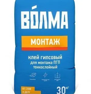 фото Гипсовый клей "ВОЛМА-МОНТАЖ", 30кг