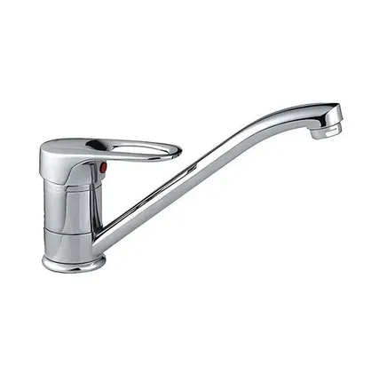 Фото №0 Смеситель для кухни 40мм длинный излив силумин, (2 шпильки), FRAP