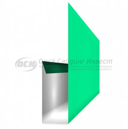 Фото №0 Финишная планка (сайдинг блок-хаус) RAL 6029 (Мята)