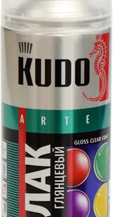 фото Лак KUDO Лак аэрозольный акриловый KUDO глянцевый цвет прозрачный 520 мл