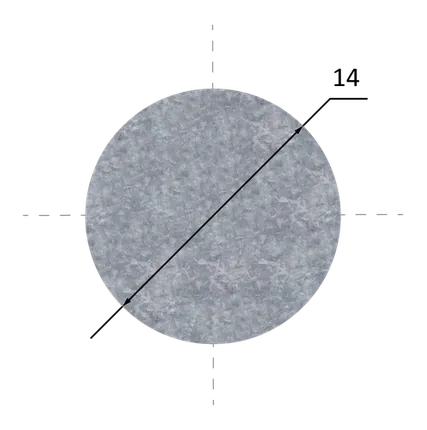 Фото №0 Круг оцинкованный 14