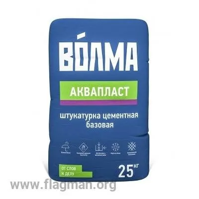 Фото №0 Штукатурка Волма Аквапласт 25кг цемент