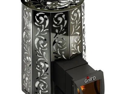 фото Печь дровяная Grill D Violet (Long black Pro)