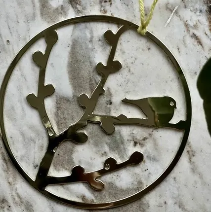 Фото №0 Подвес верба с птичкой Pluto Produkter 12 см металл Швеция