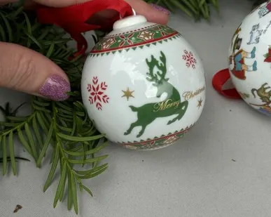 фото Подвес Шар рождественский 2008 Hutschenreuther Германия