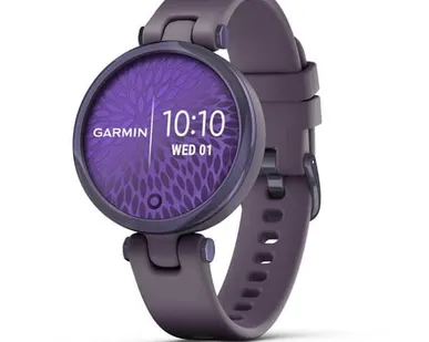 фото Часы Garmin Lily безель цвета полночная орхидея корпус темная орхидея и силиконовый ремешок