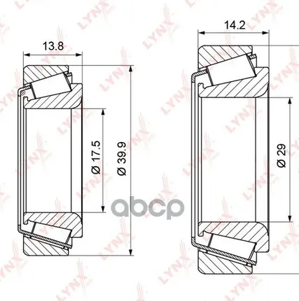 Фото №0 Подшипник Ступицы Колеса К-Т 2Шт. | Зад | LYNXauto арт. WB1124