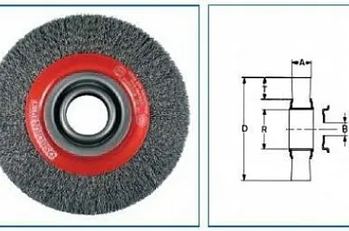 фото Циллиндрические щётки Osborn, гофрированная проволока латунь