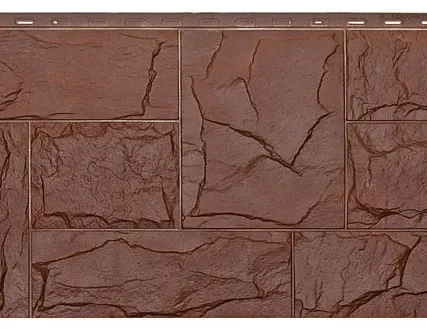 Фото №0 Фасадная панель «T-Siding» ЭКО, Леон, жженая