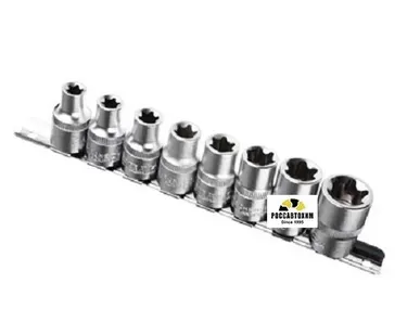 фото Набор головок "TORX 8пр. 1/22" Е10-Е24 ЕРМАК /736-150