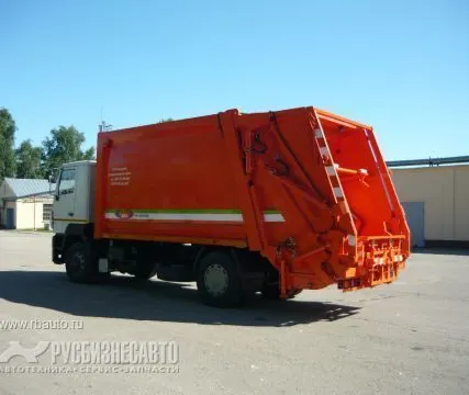 Фото №0 МК-3449-03 NEW на шасси МАЗ-5340В2-485-013 Мусоровоз (б/к, с порталом, САУ)