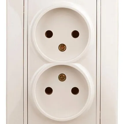 Фото №1 Розетка СП Plano 2х2P 1-204-02 16А-250В IP20 сл. кость Intro Б0027614