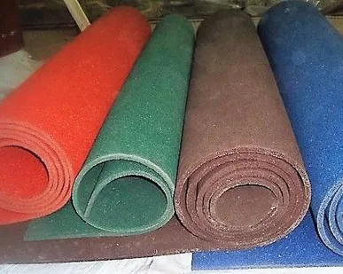 фото Рулонные покрытия из резиновой крошки