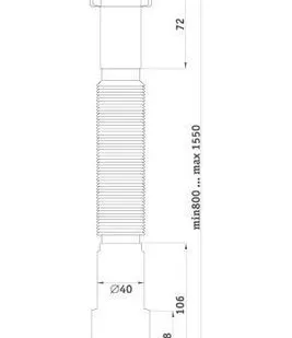 фото Гибкая труба 1 1/4"*40/50 удлиненная K216