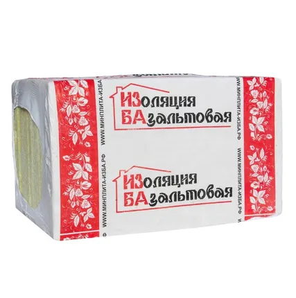 Фото №0 Теплоизоляция Венти 80кг/м3 (100*600*1000) 4шт. 2,4м2 (0,24м3) ИЗБА