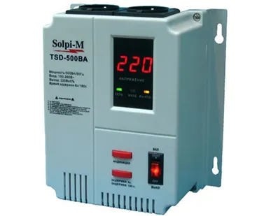 фото Стабилизатор Solpi-M TSD-500 mini (настенный) пластик.корпус