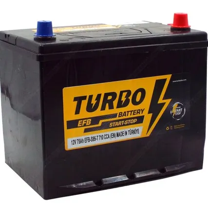 Фото №0 Аккумулятор TURBO EFB S95 Asia 75 Ач о.п.