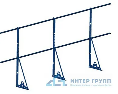 фото Ограждение PROMO ZN 40*20 (овал) фальц H-1200/3,0м (2 трубы) ТУ