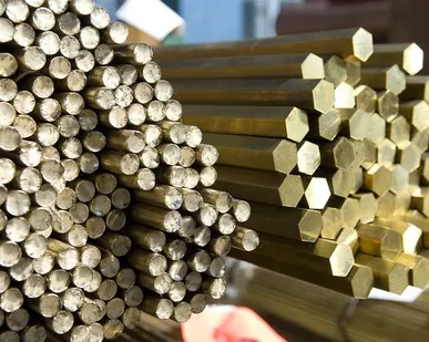 фото Шестигранник латунный 27 мм ЛС59-1