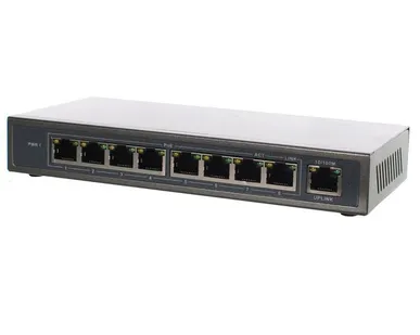 фото POE коммутатор (switch) 8 портов 48V 130 W
