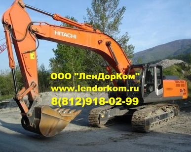 фото Аренда гусеничного экскаватора Hitachi вес 20 и 30 тонн от собственника в СПб