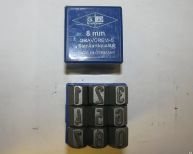 фото Клеймо цифровое GRAVUERM-Standart 3мм (10303000) обратные